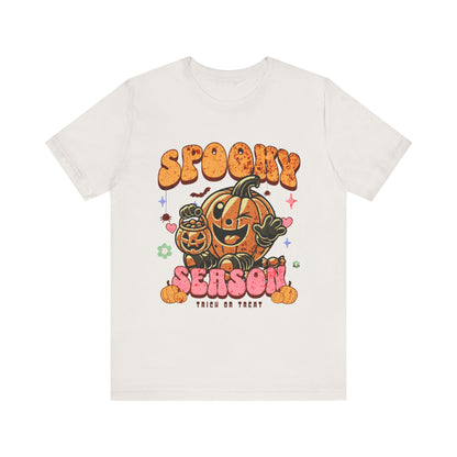 Spooky Season Tshirt, Halloween Pumpkin Tee, Trick or Treat Shirt, Retro Fall Top, halloween tshirt