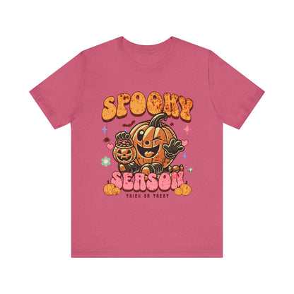 Spooky Season Tshirt, Halloween Pumpkin Tee, Trick or Treat Shirt, Retro Fall Top, halloween tshirt