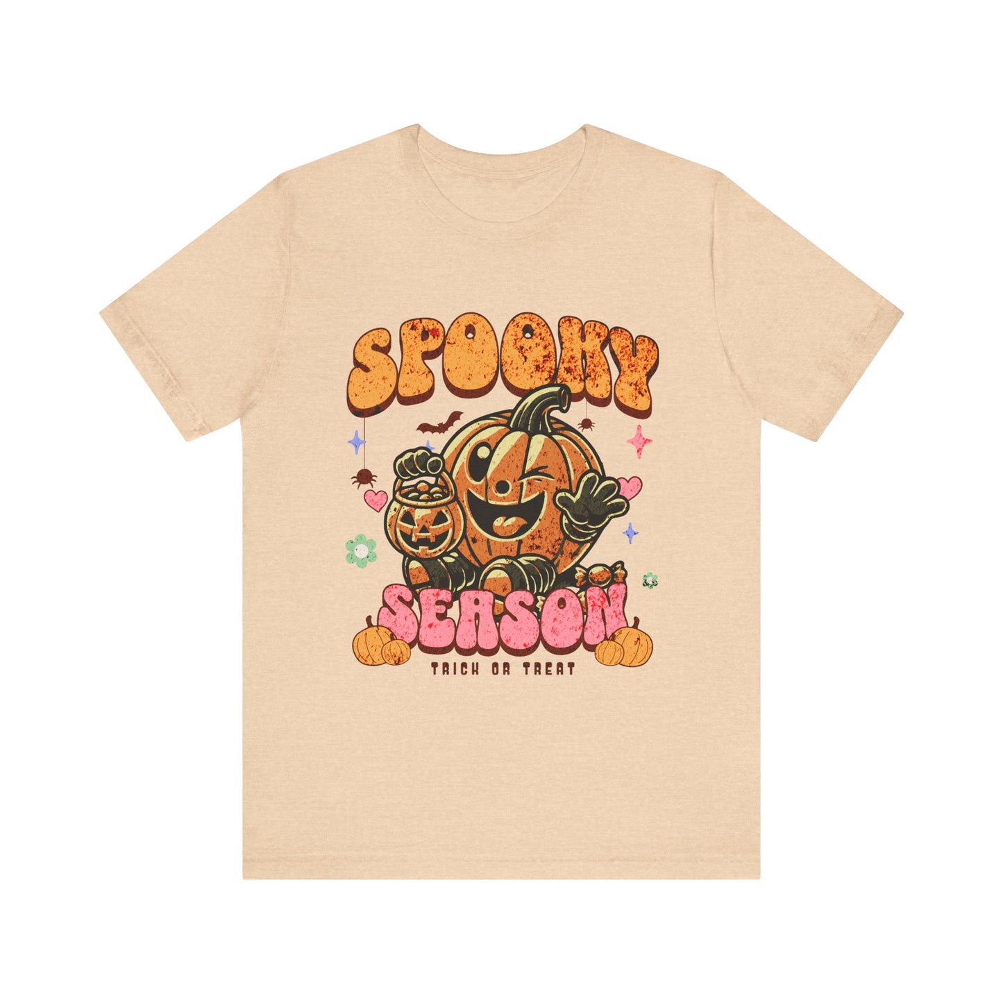 Spooky Season Tshirt, Halloween Pumpkin Tee, Trick or Treat Shirt, Retro Fall Top, halloween tshirt