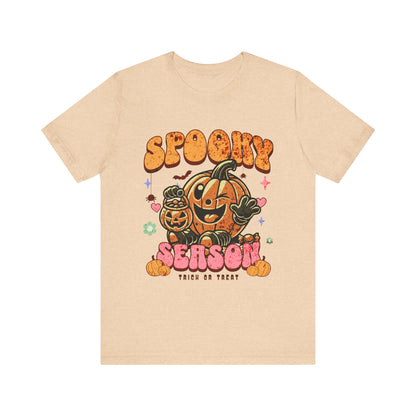 Spooky Season Tshirt, Halloween Pumpkin Tee, Trick or Treat Shirt, Retro Fall Top, halloween tshirt