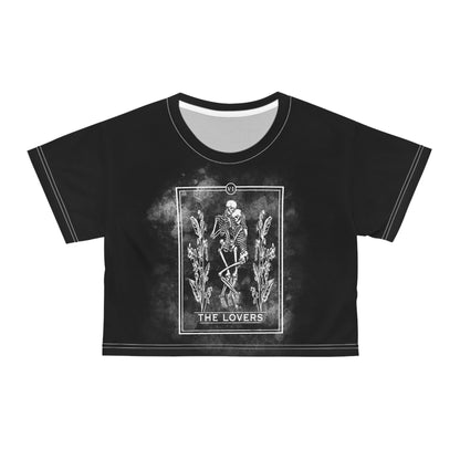 The Lovers Tarot Card Crop Tee (AOP)