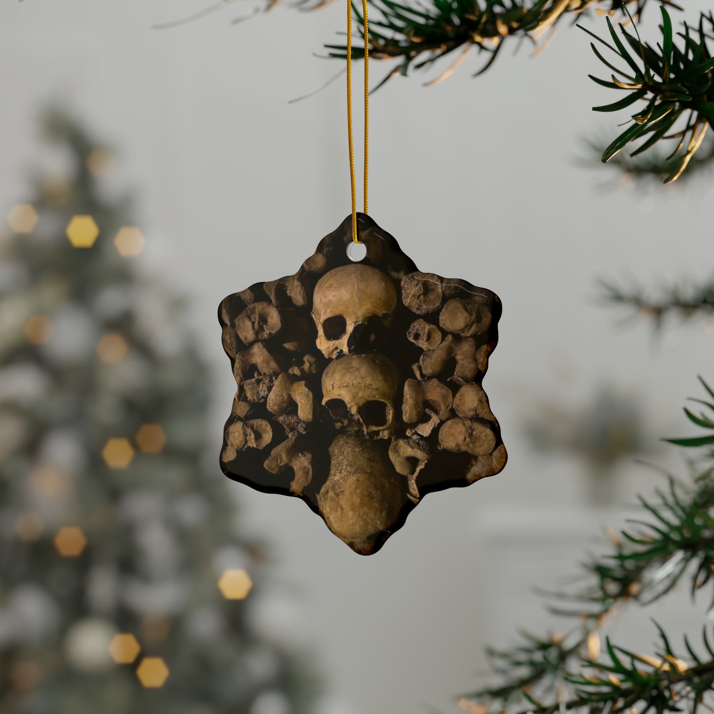 Catacomb Skull Ceramic Ornaments (1pc, 3pcs, 5pcs, 10pcs)