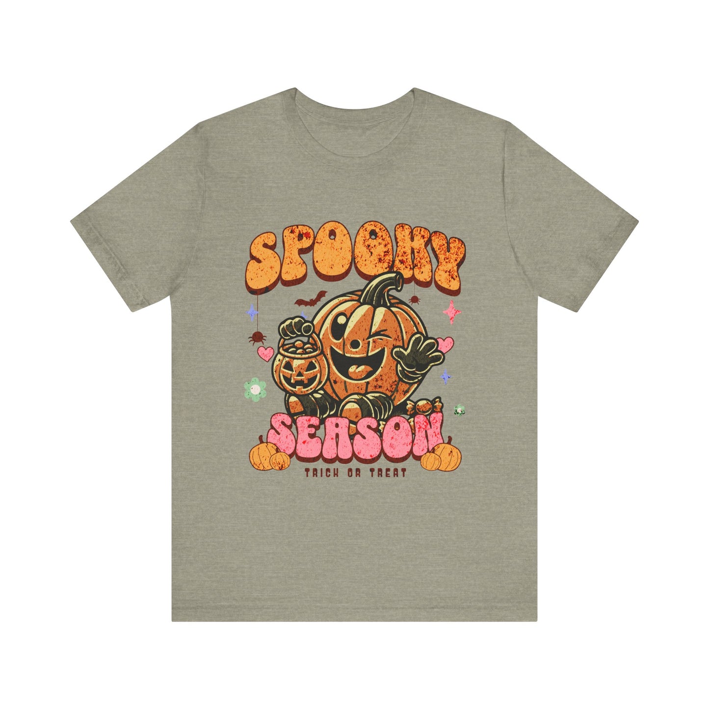 Spooky Season Tshirt, Halloween Pumpkin Tee, Trick or Treat Shirt, Retro Fall Top, halloween tshirt