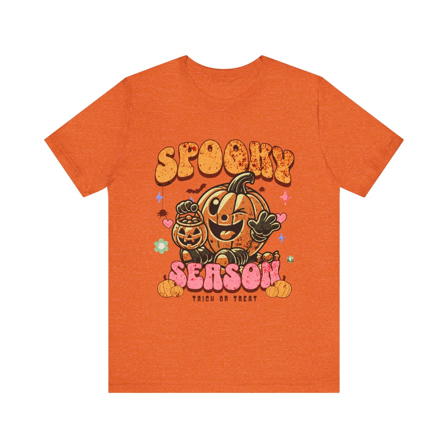 Spooky Season Tshirt, Halloween Pumpkin Tee, Trick or Treat Shirt, Retro Fall Top, halloween tshirt